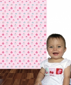 Bosco Bear -Wallpaper by the meter - Cupcake